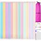 BCMRUN 28Pcs/14 Pairs Stainless Steel Knitting Needles Set, Colored Straight Single Pointed Metal Knitting Needles, 14 Size from 2.0mm-10.0mm, 13.8 Inches Length for Handmade DIY Knitting (35cm)